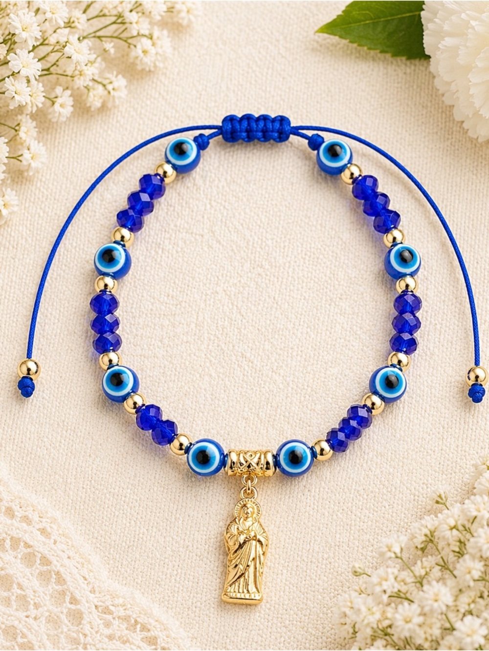 🧿✨ St Jude Evil Eye Bracelet